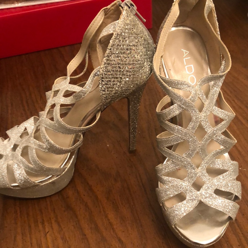 Silver shoes